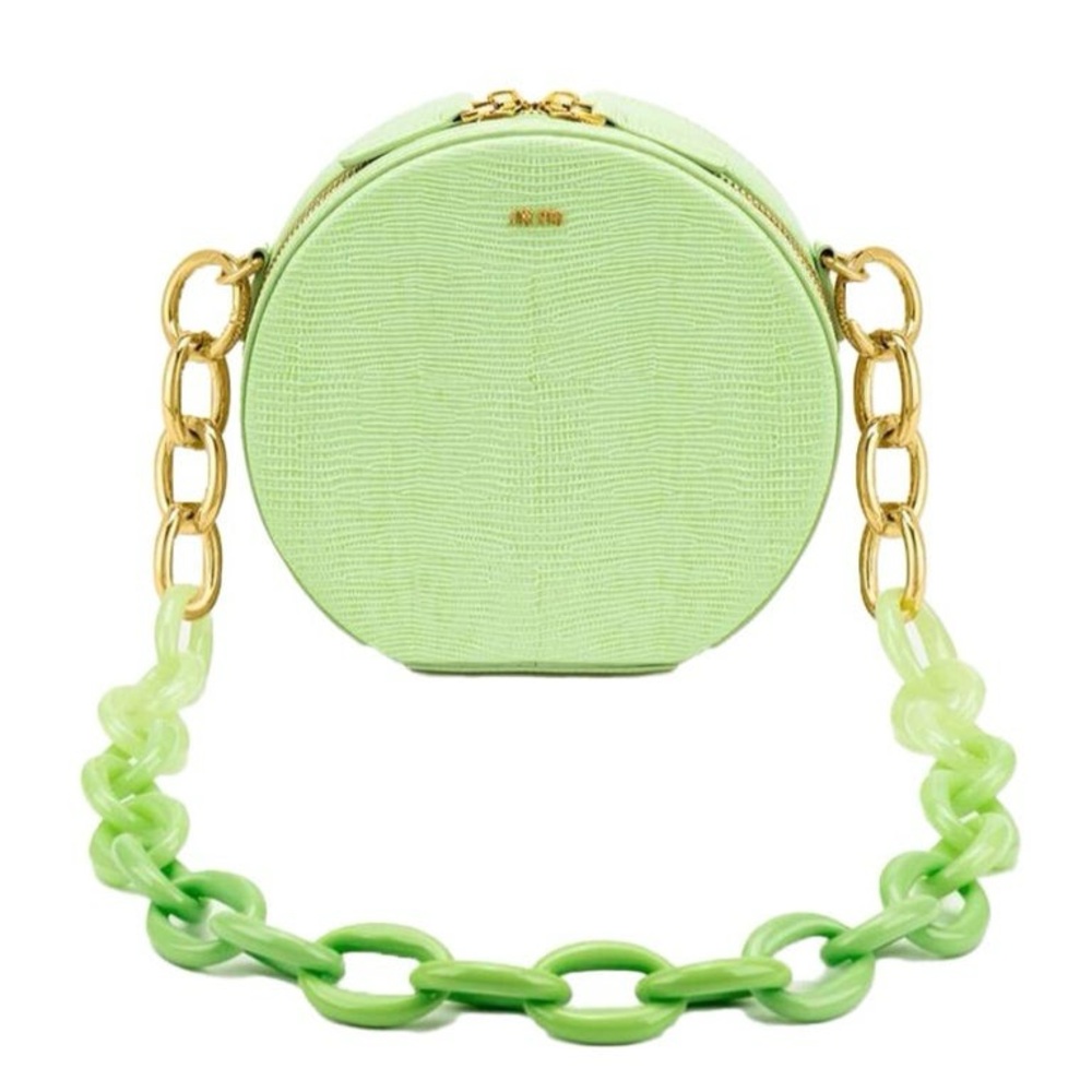 JW PEI Green Faux Leather Crossbody Bag